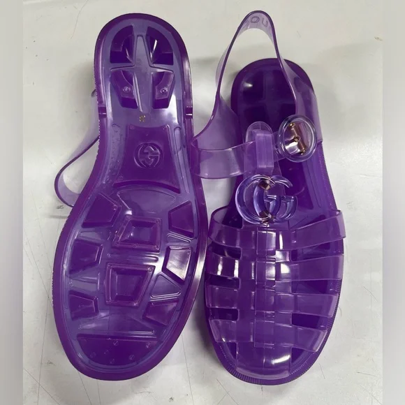 Gucci Translucent Purple Sandals - Picture 3 of 4